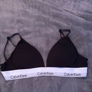 Calvin Klein Black Bralette With Removable Pads